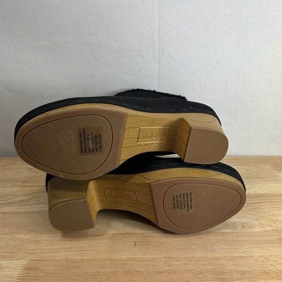 Style & Co Townaa Clog Booties- Black Nubuck- Size 7.5 M- New - Picture 6 of 7